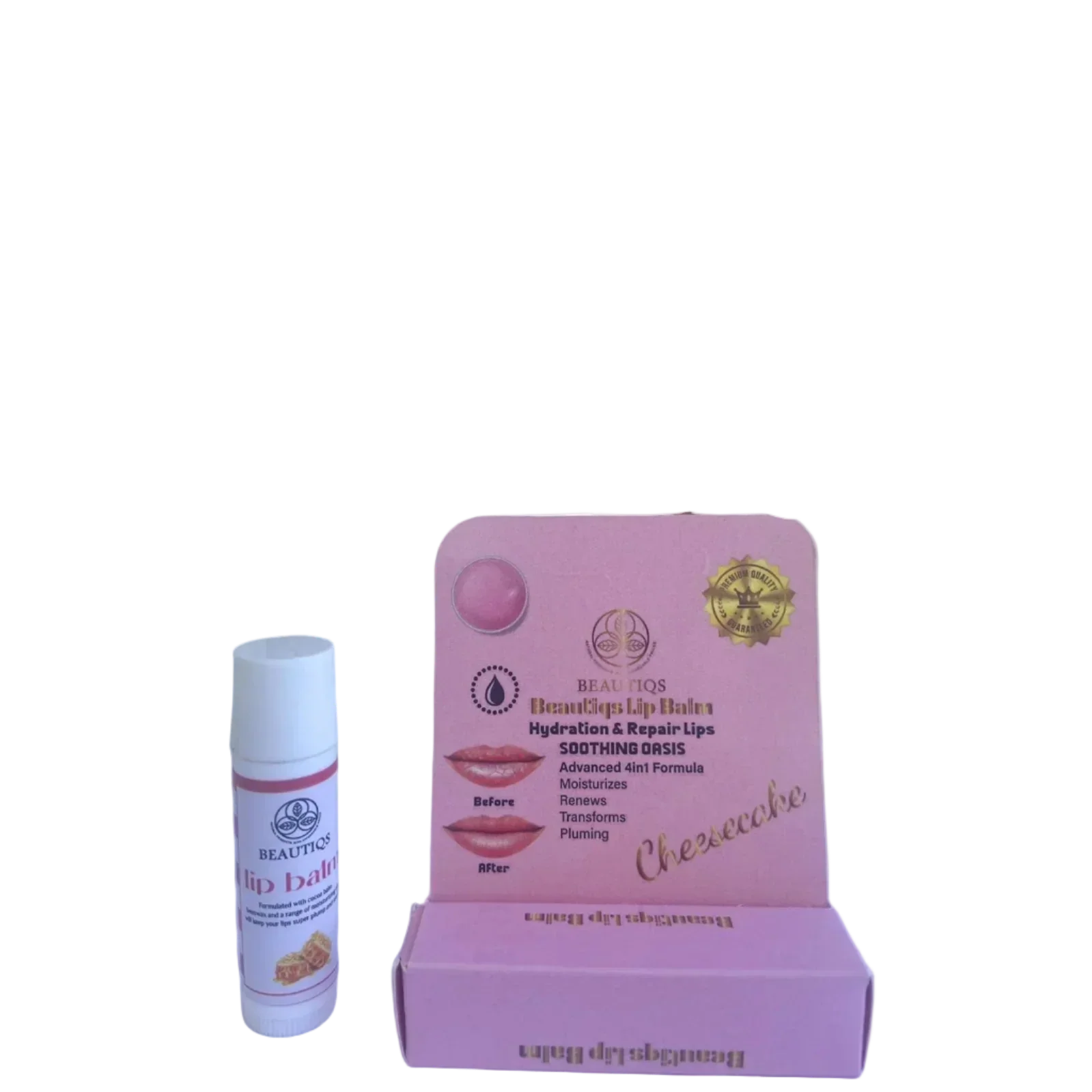 Pink Cheesecake Lip Balm - Beautiqs - Babazzaro