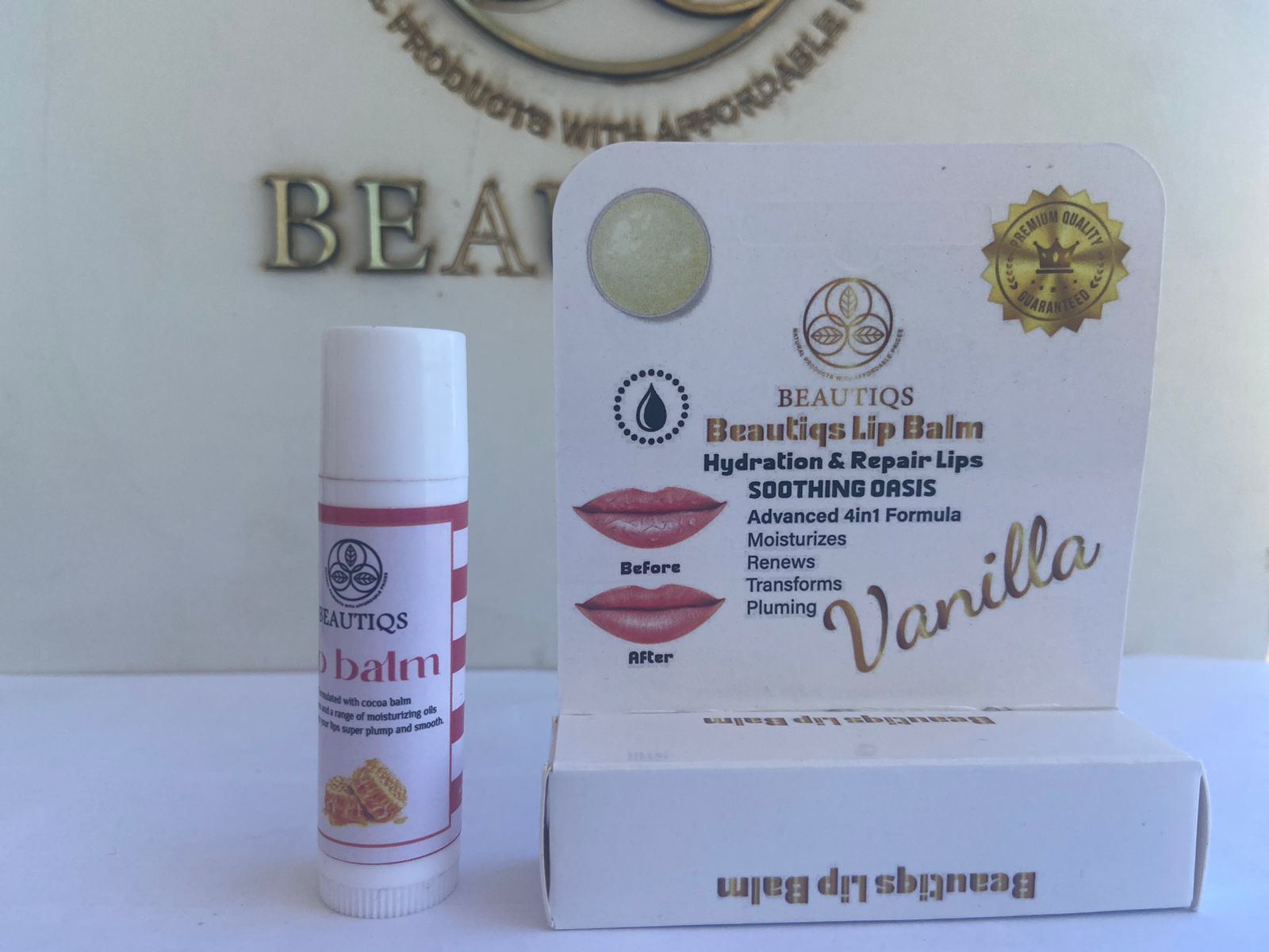 Beautiqs - White Vanilla Lip Balm 1