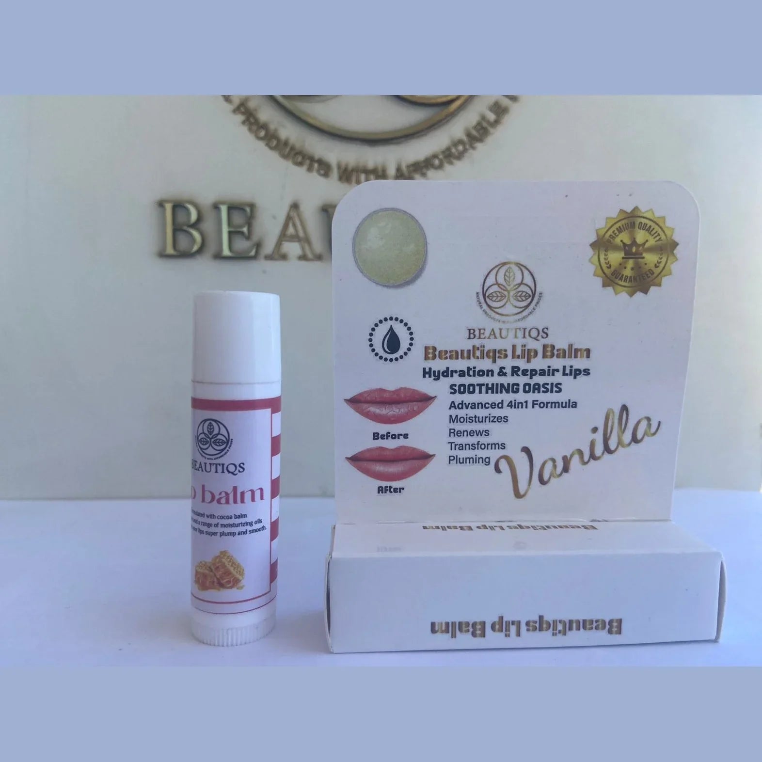 Beautiqs - White Vanilla Lip Balm 1