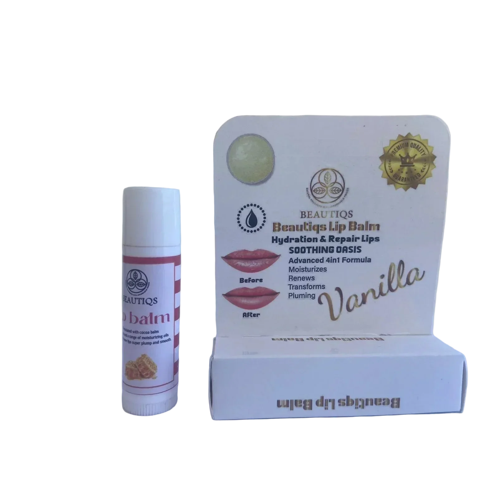 White Vanilla Lip Balm - Beautiqs
