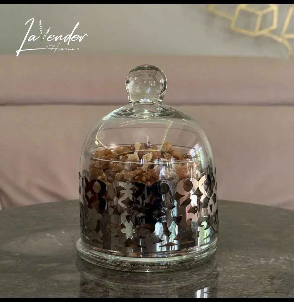 Small Ajour Candy Jar - Lavender