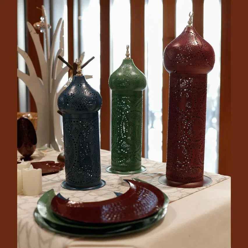 Colored Metal Minarets 60 cm - Lavender