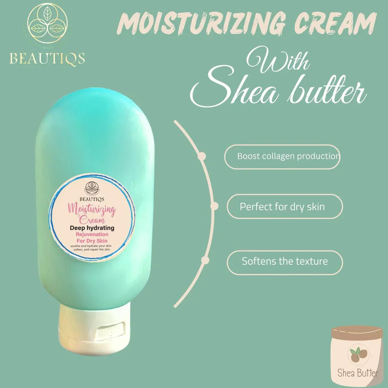 Moisturizer with Shea Butter - Beautiqs - Babazzaro