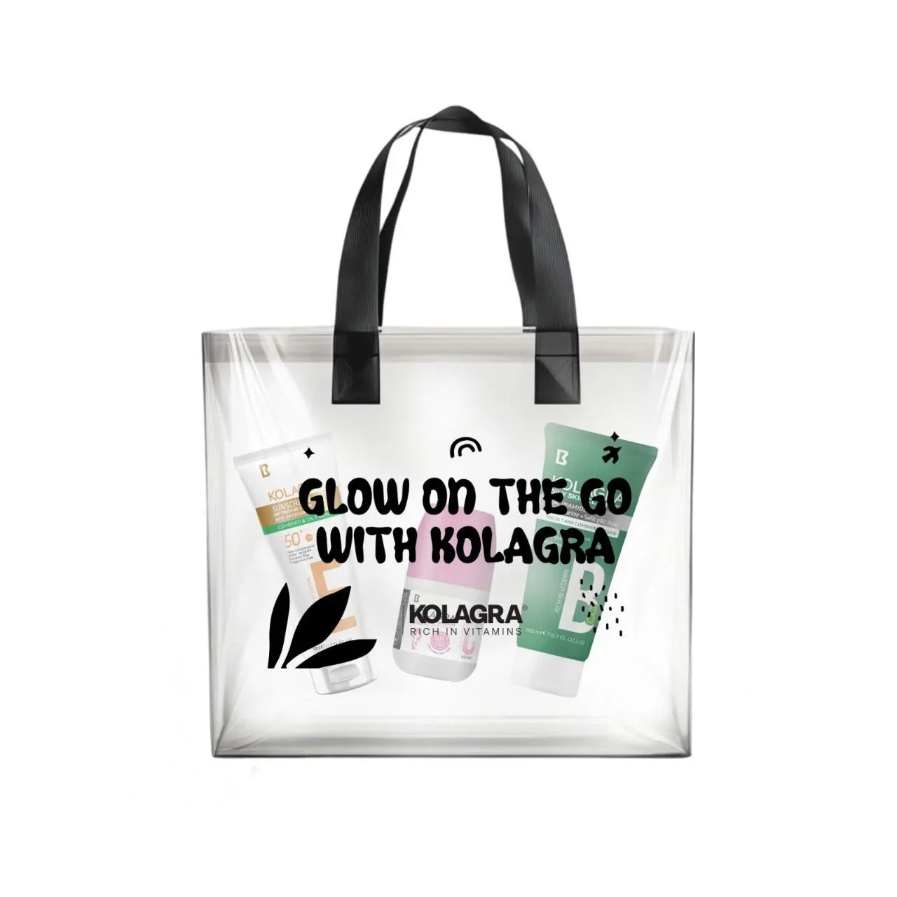 Biostream - Kolagra Daily Essential Bag Oily Cleanser, Roll-On, Sunscreen 1