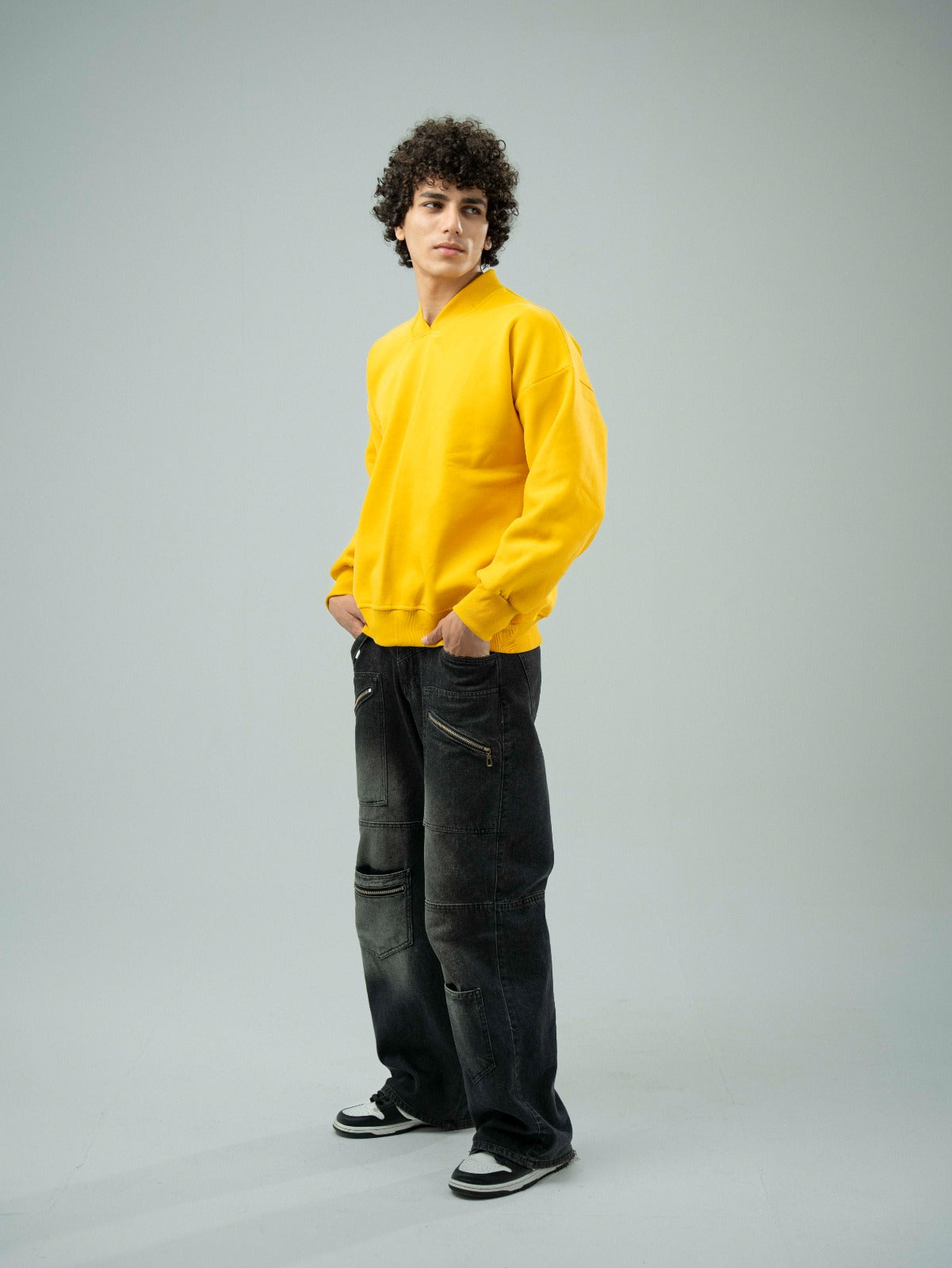 Fade Out Designs - Plain Yellow Sweatshirt 4