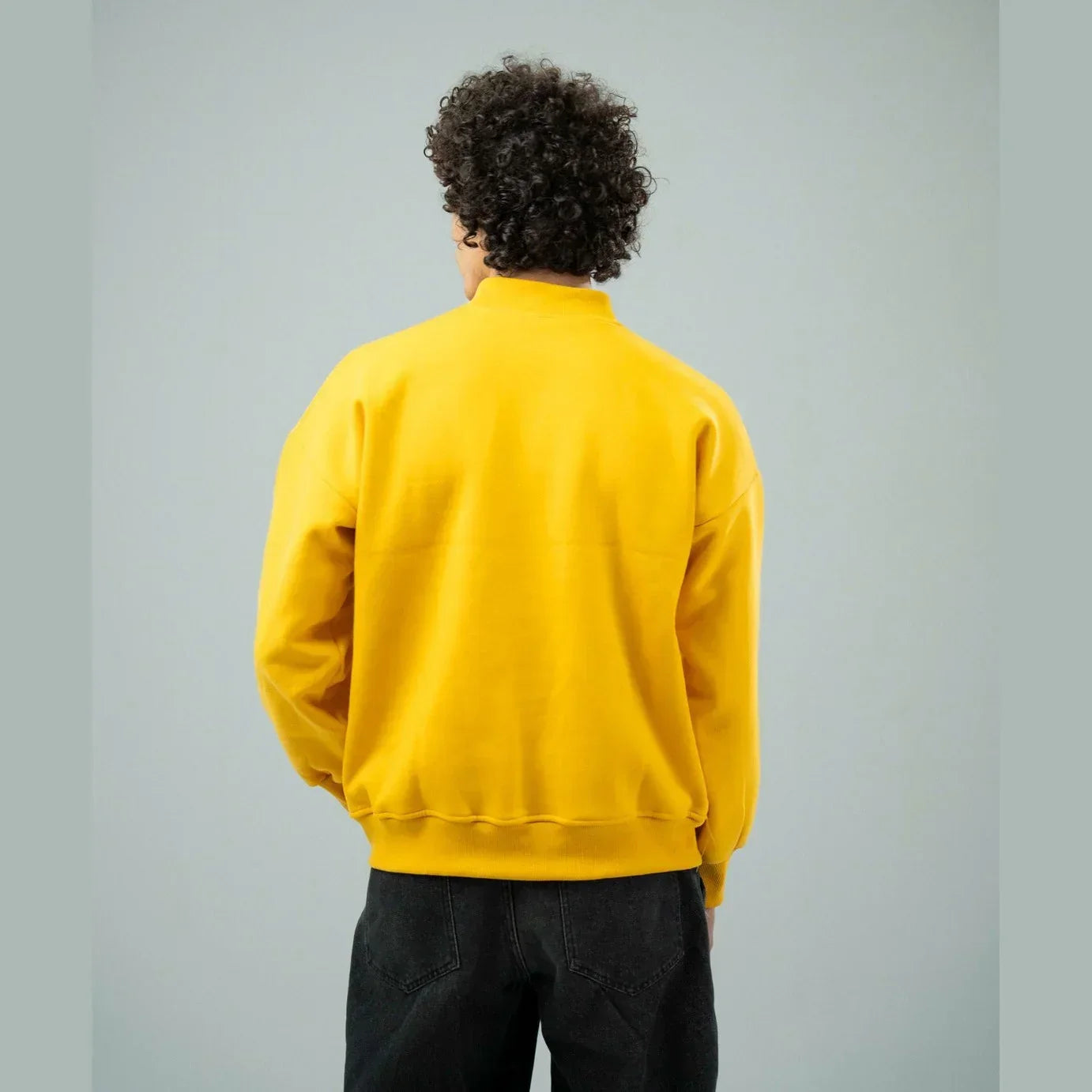 Plain Yellow Sweatshirt - Fade Out Designs 4