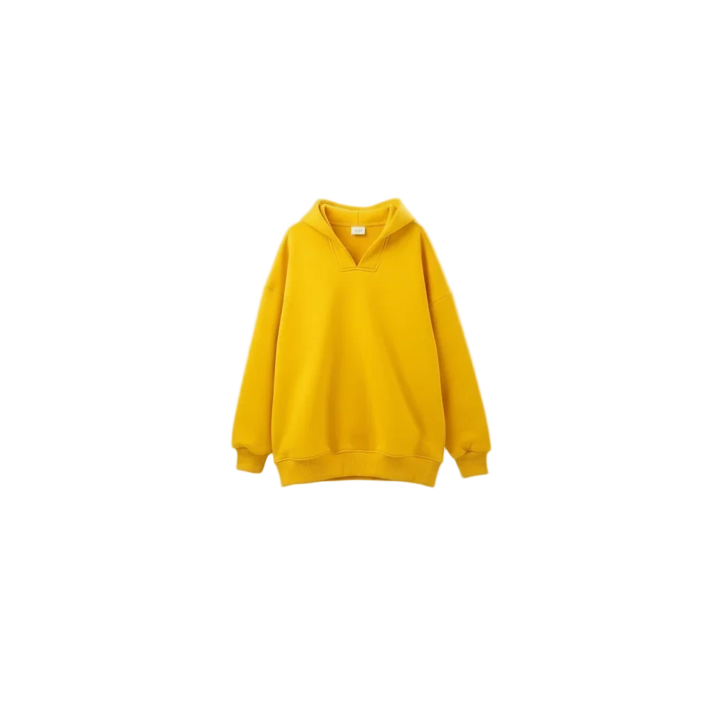 Fade Out Designs - Plain Yellow Sweatshirt 1