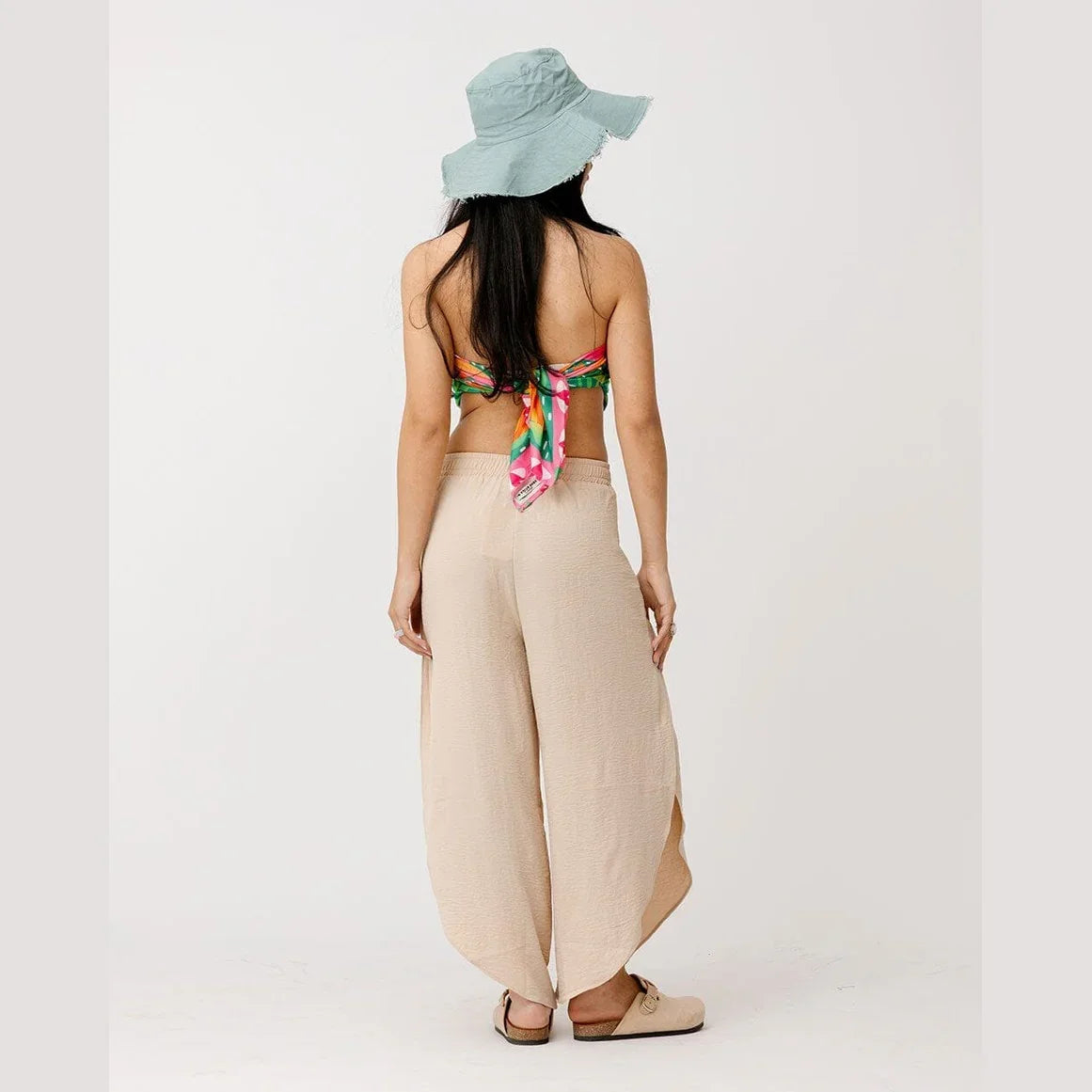 Beige Slit Pants - In your shoe - Babazzaro