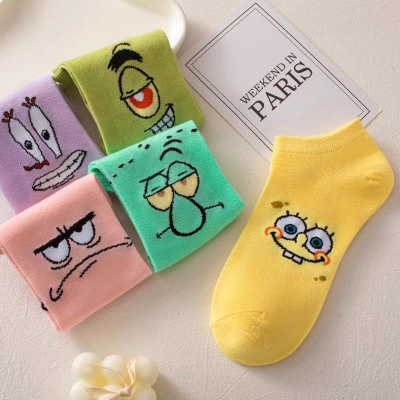 3 Feathers - Cartoon Characters Collection 5-Pack Women Ankle Cotton Socks 3