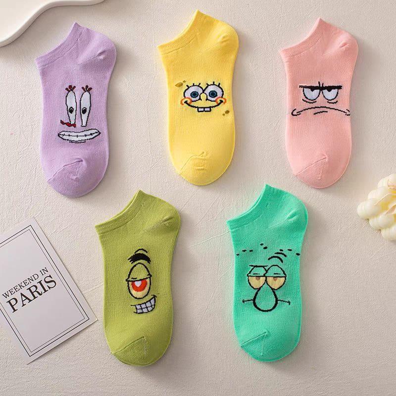 3 Feathers - Cartoon Characters Collection 5-Pack Women Ankle Cotton Socks 4