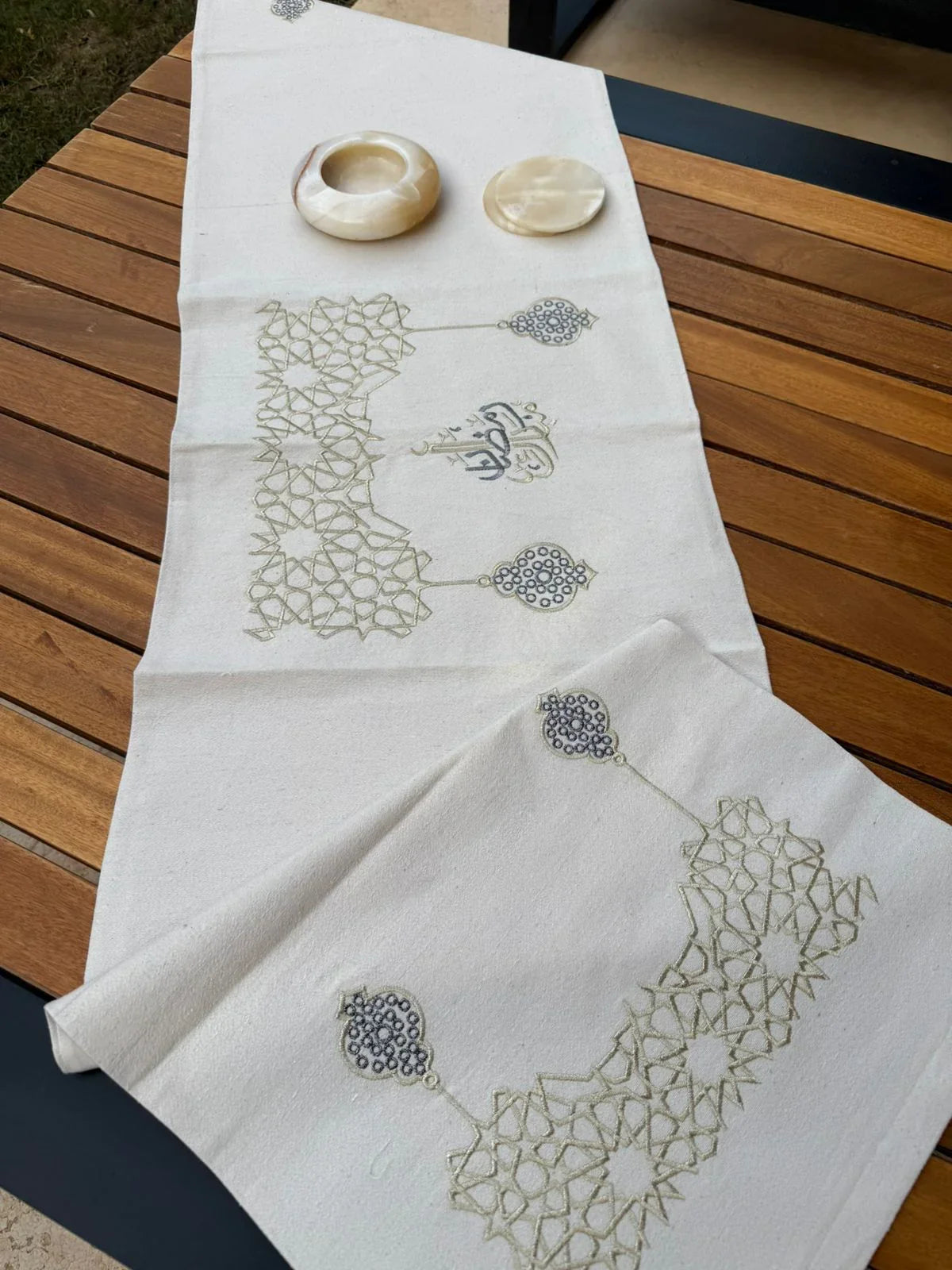 Lavender - Ramadan Mubarak Runner Gray*Gold 2