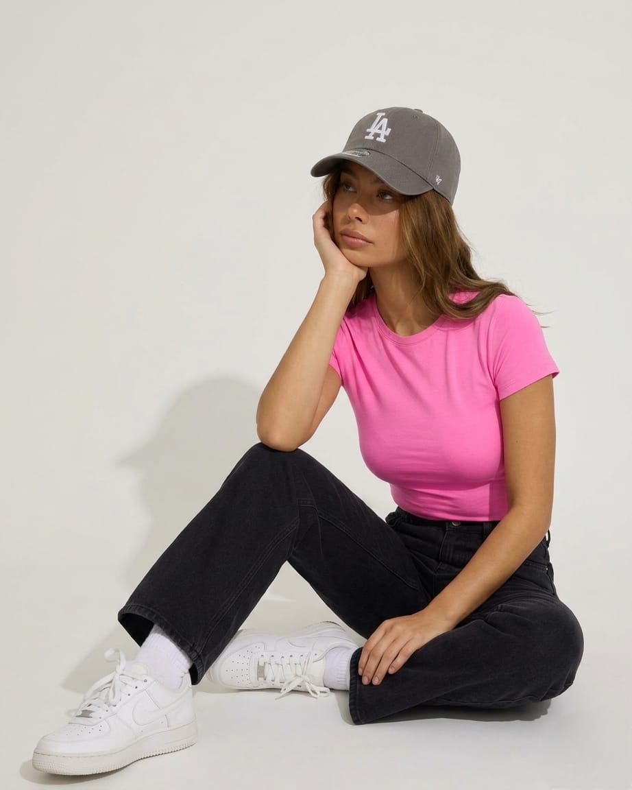 Basic Women Baby Tee - Pink - NAS Trends 3