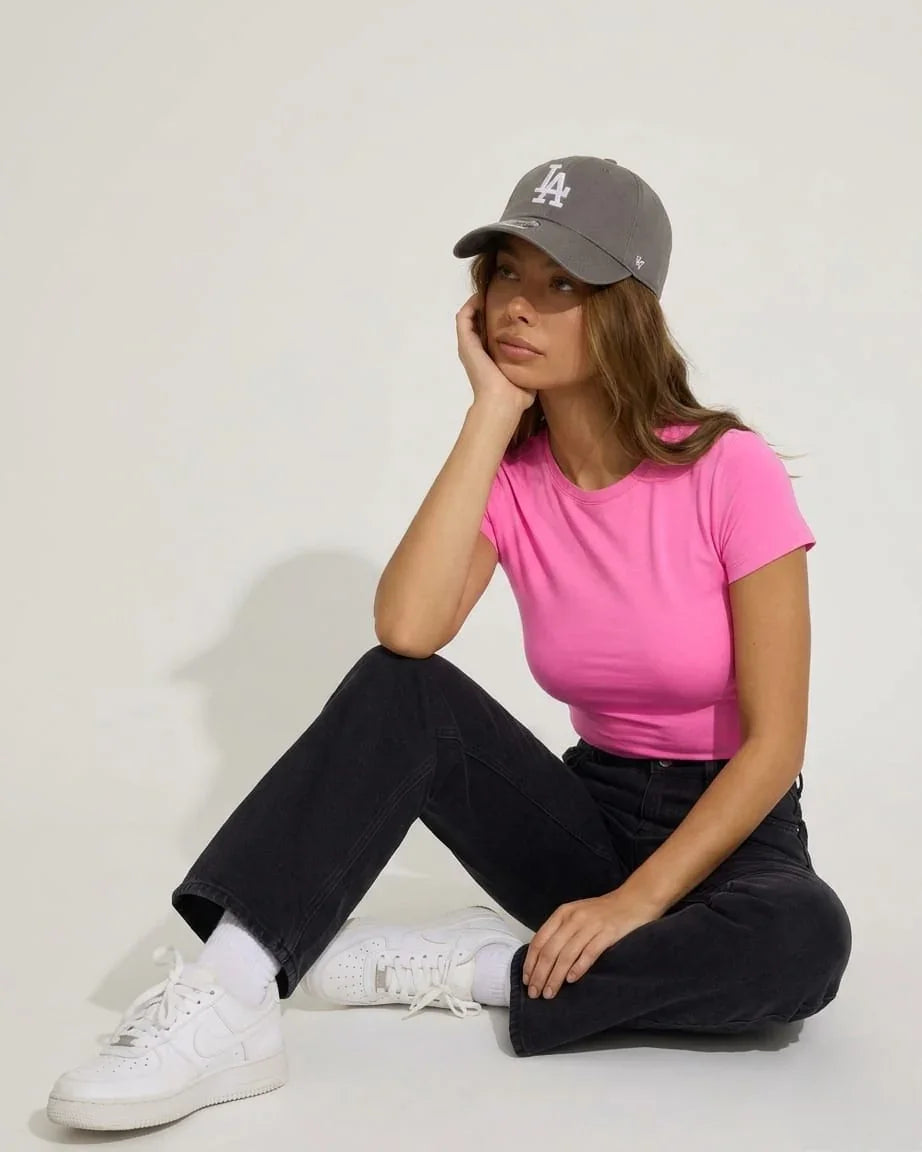 Basic Women Baby Tee - Pink - NAS Trends 3