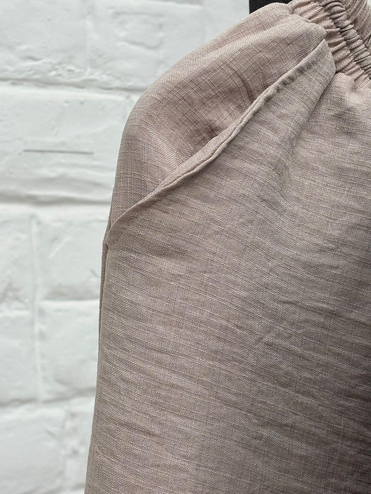 Raha Linen Pants - بنطلون كتان راحة - Queenza 3