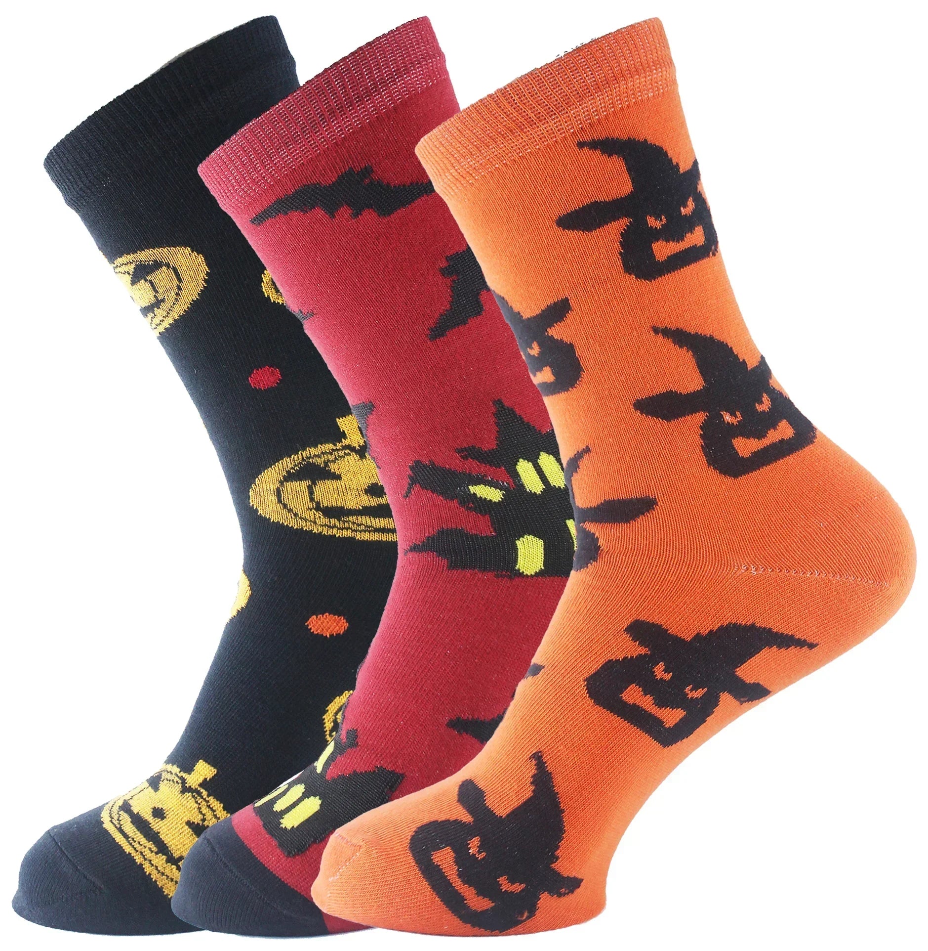 Women Set Of 3 Long Halloween Socks Multicolour - Sam Socks - Babazzaro