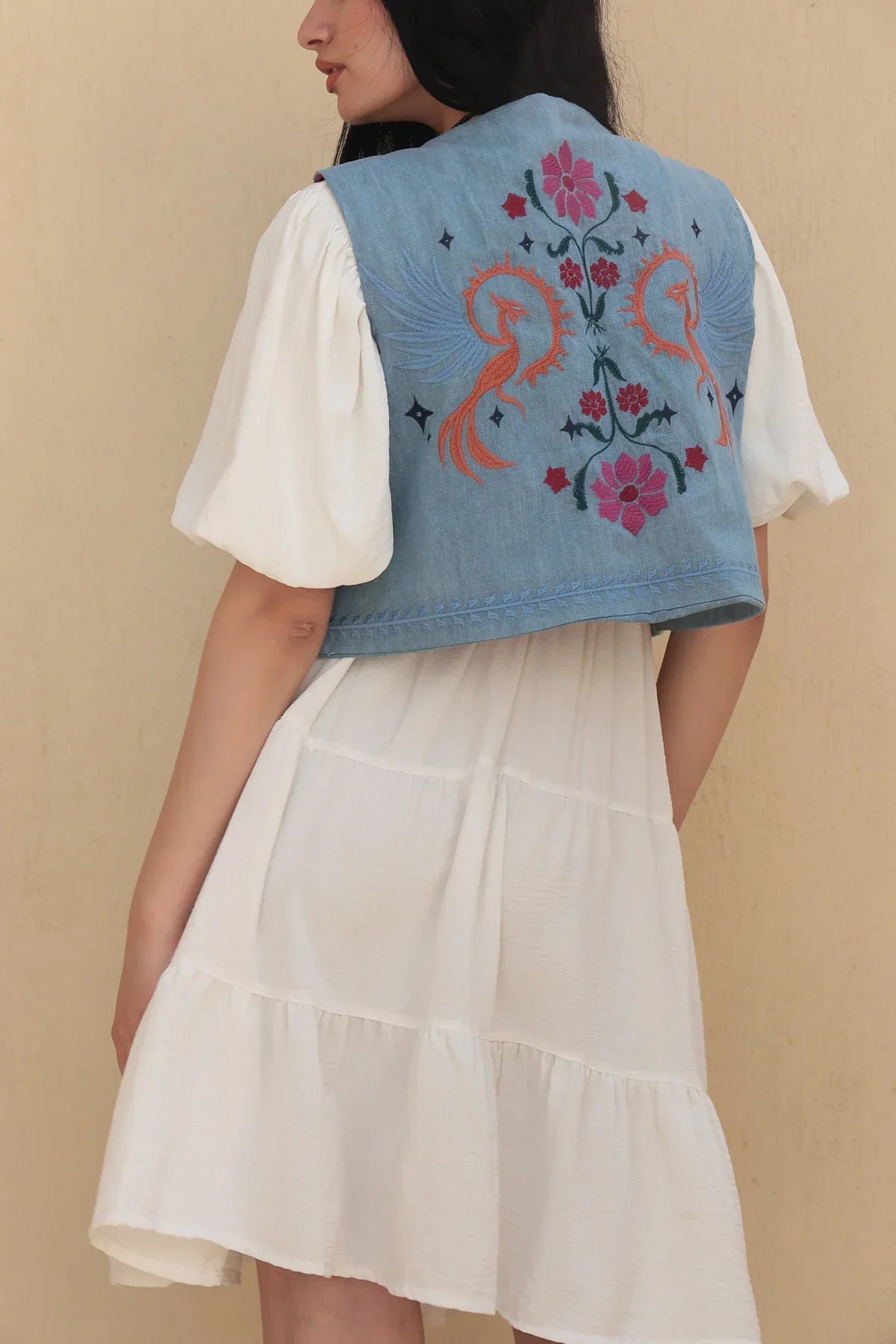 Ashes in the Mirror Denim Vest - Callista 4