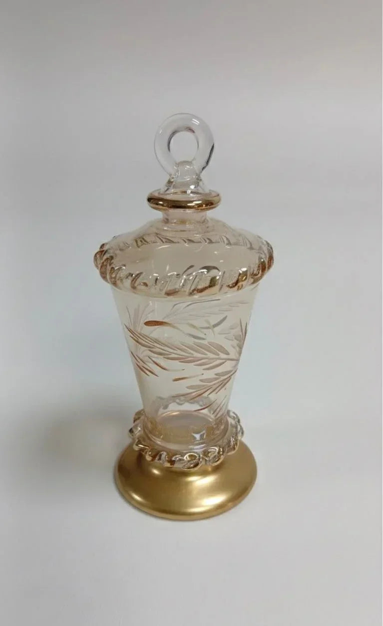 Lavender - Small hand made glass lantern 2