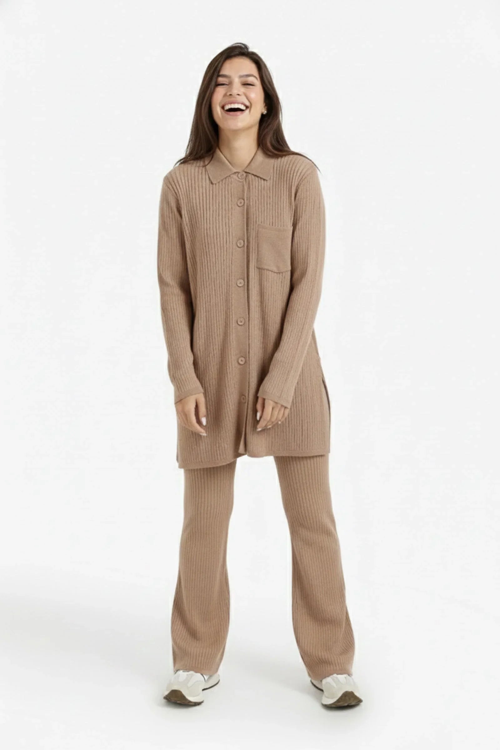 Carina - Long Striped Cardigan 1