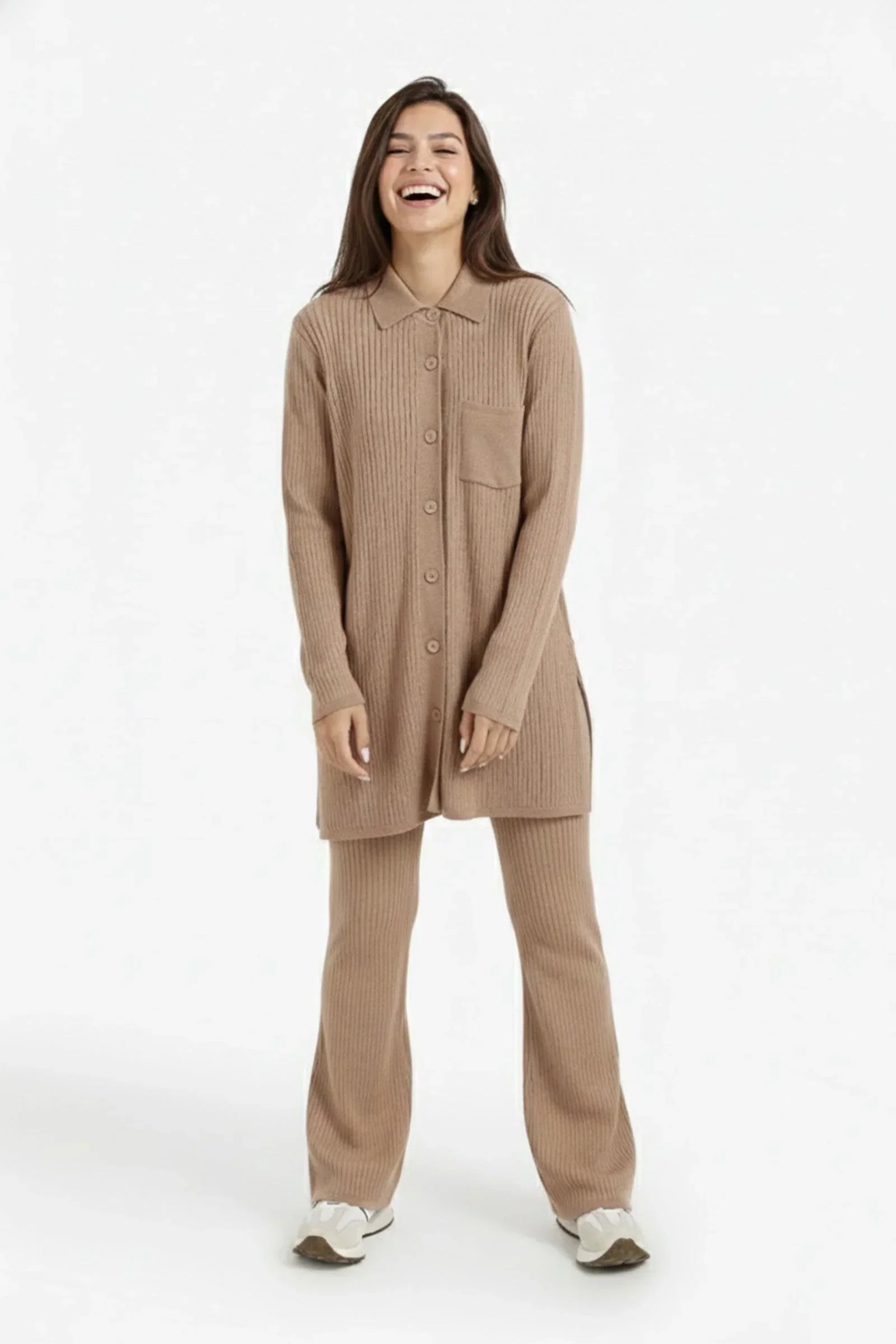 Carina - Long Striped Cardigan 1