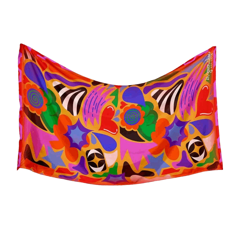 In your shoe - Abstracted Maxi Flowy Wrap 3