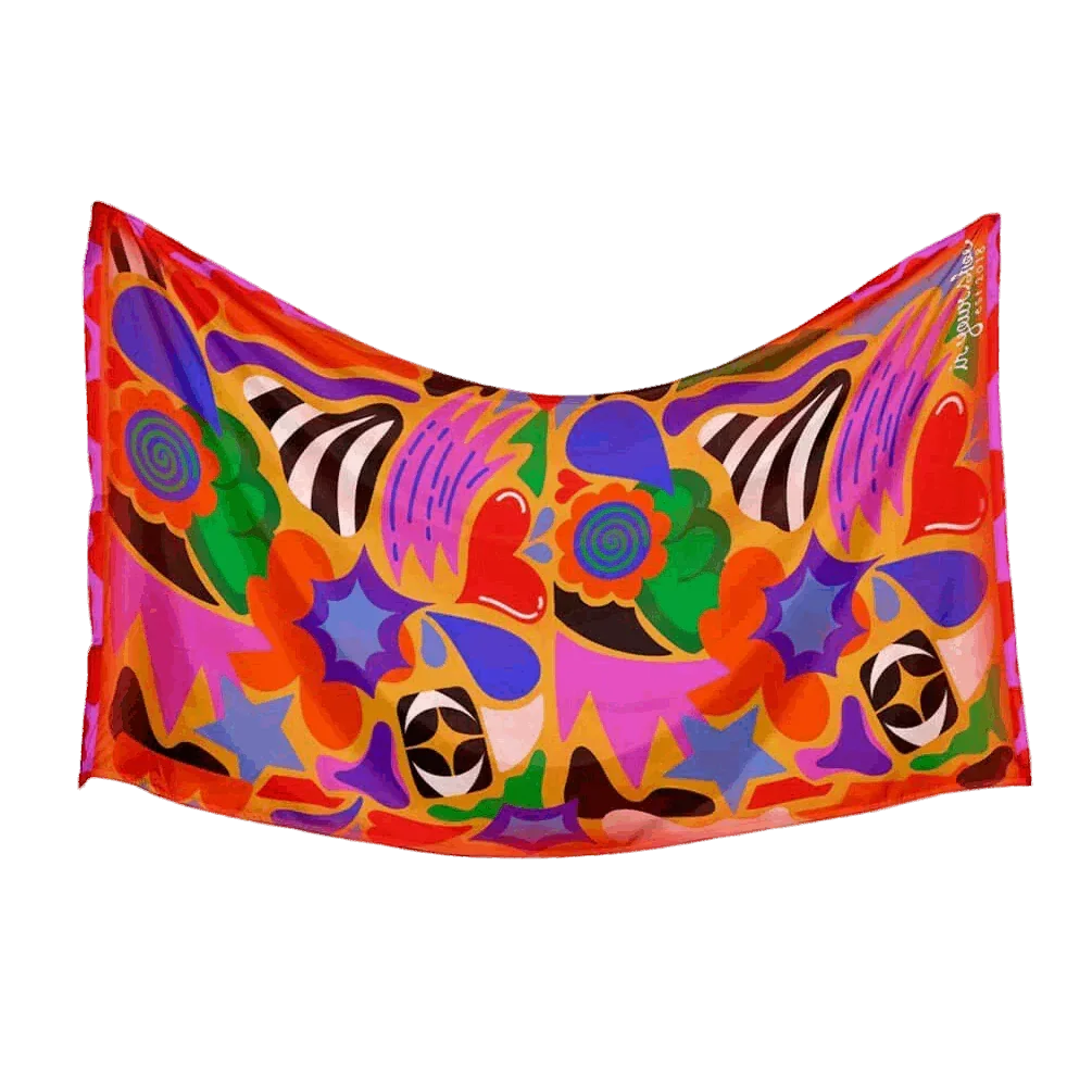 Abstracted Maxi Flowy Wrap - In your shoe - Babazzaro