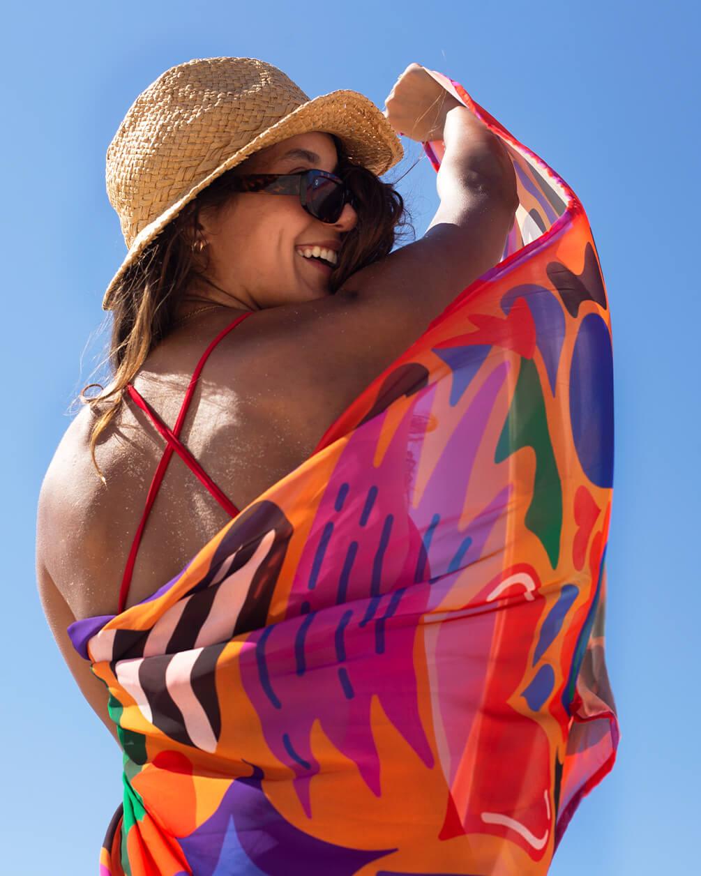 In your shoe - Abstracted Maxi Flowy Wrap 2