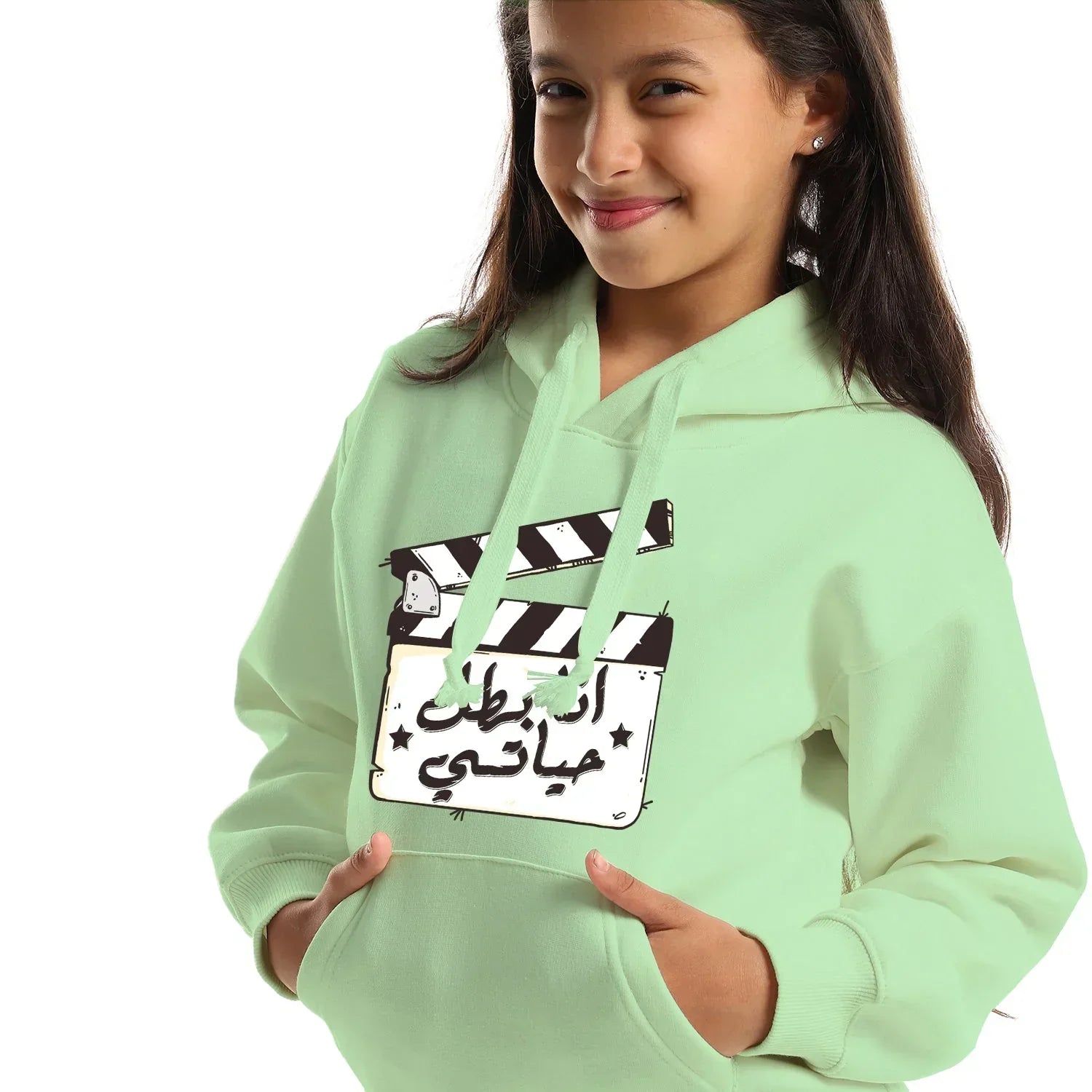 Im My Own Hero Kids Oversized Hoodie-mint Green - NAS Trends - Babazzaro