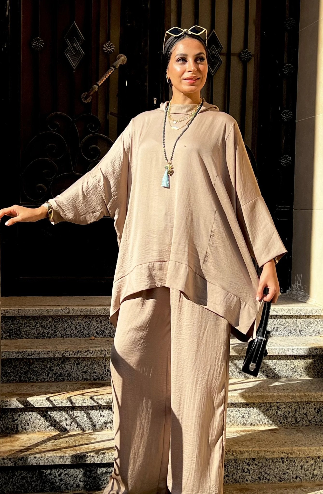 beige set (big size) - Dress Code - Babazzaro