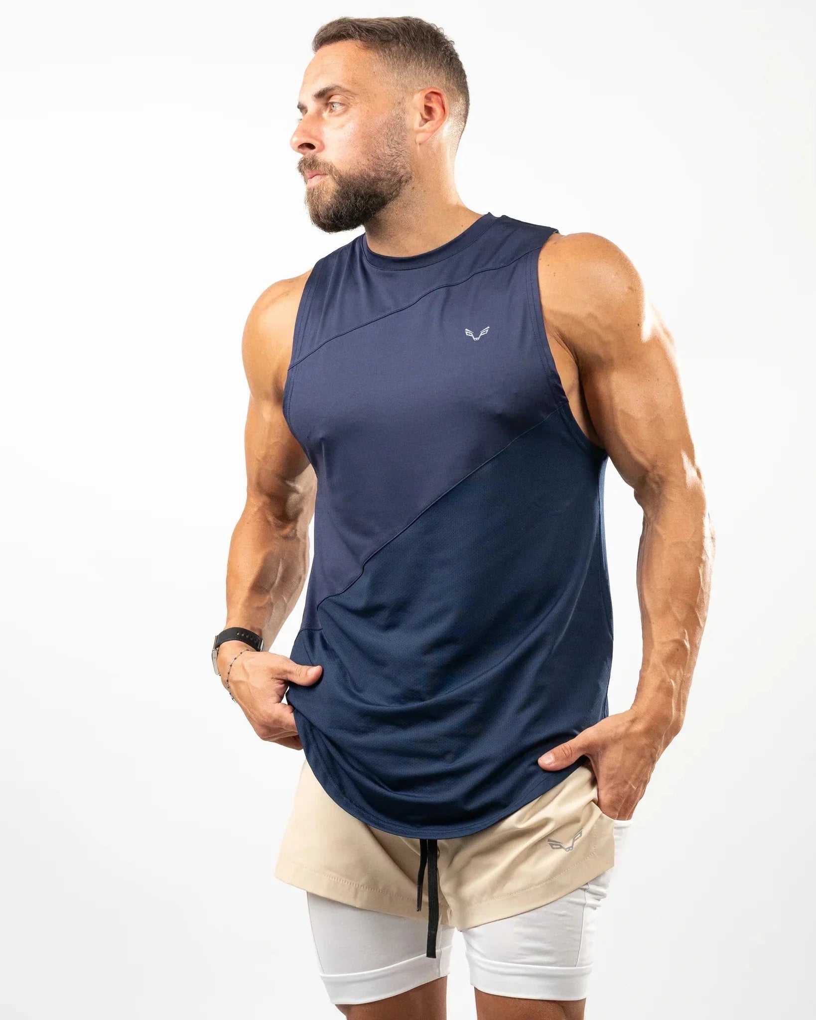 BFEERCE 2 - in - 1 Performance Shorts – Sand - Bfeerce - Babazzaro