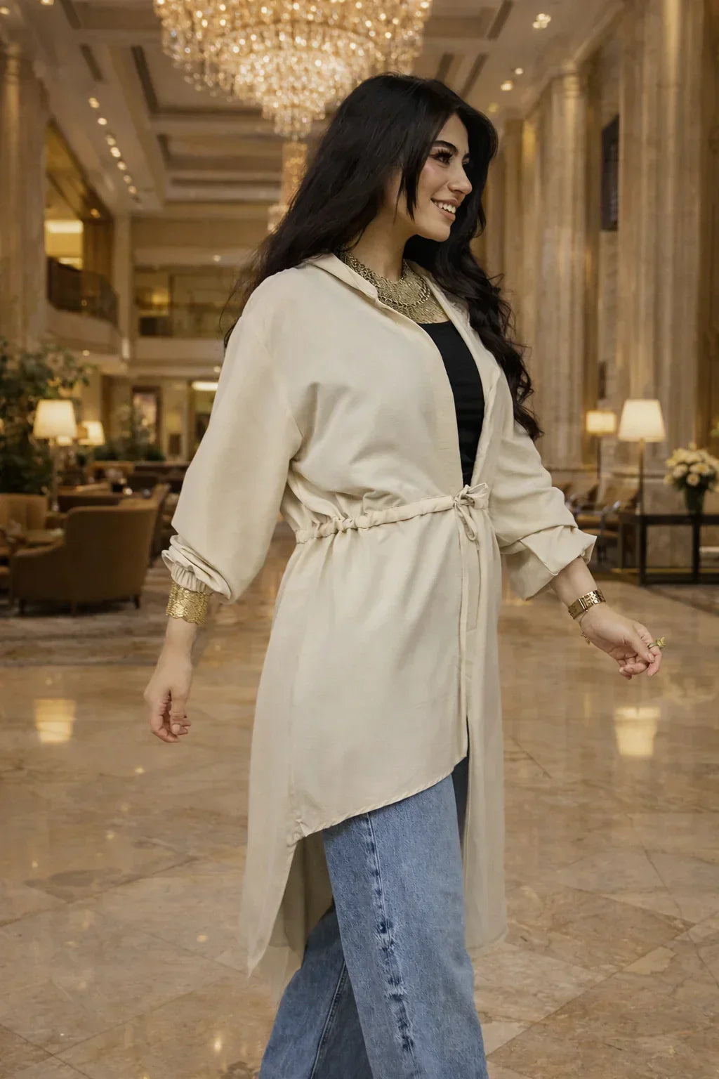 Biege coat - Dress Code - Babazzaro