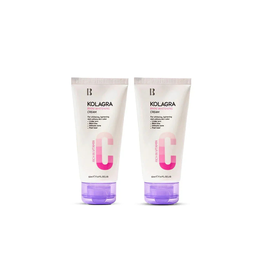 Biostream - Kolagra Multicoloroffer bikini whitening cream 1+1 50ml + 50ml 1