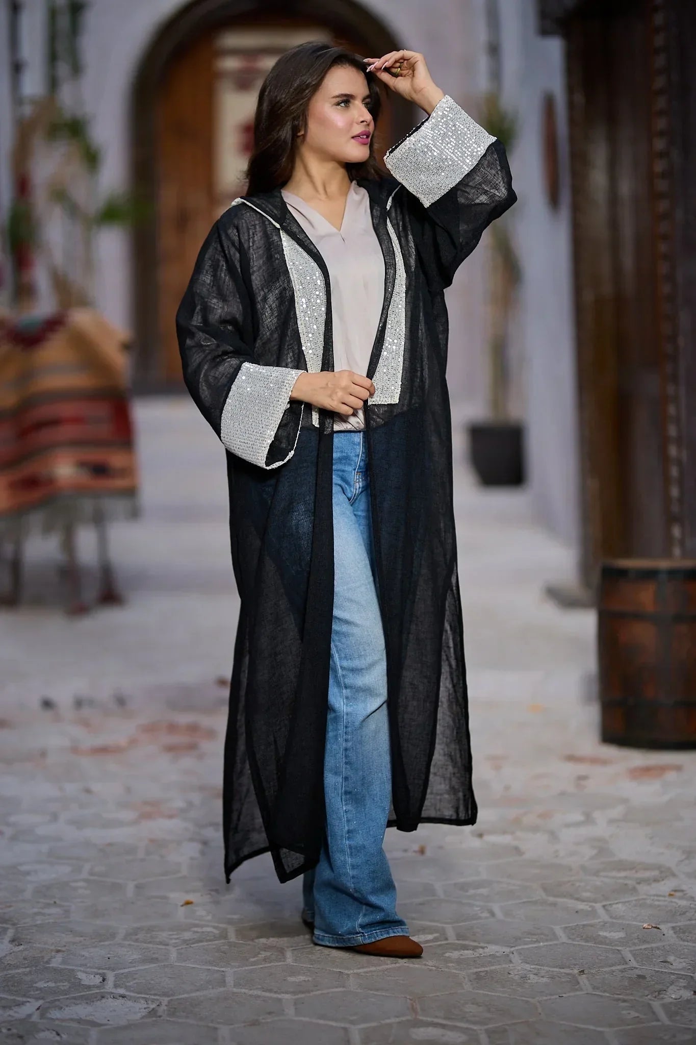 Black myno kimono - Dress Code - Babazzaro