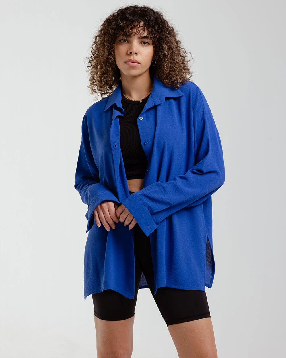 In your shoe - Blue Oversized Shirt 2