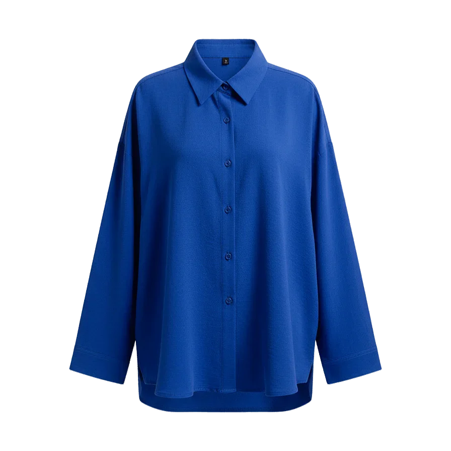 In your shoe - Blue Oversized Shirt 1