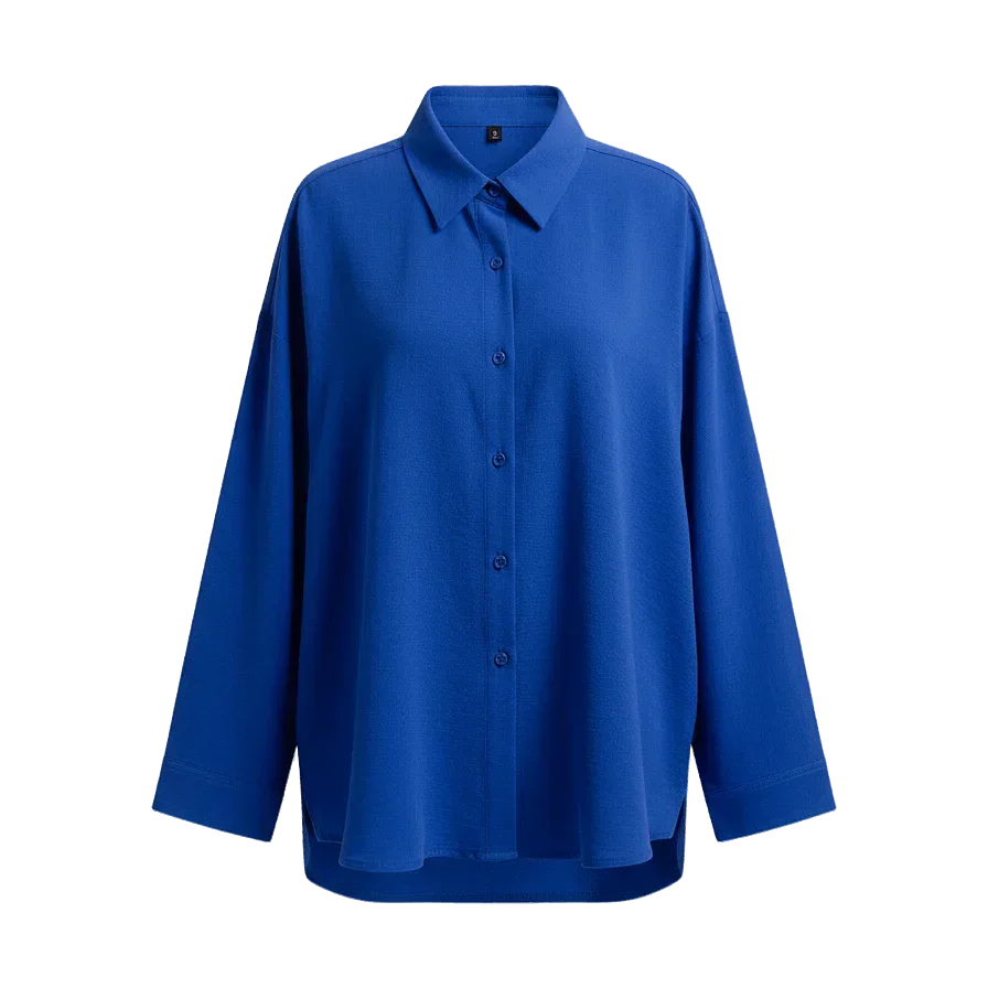 Blue Oversized Shirt - In your shoe - Babazzaro