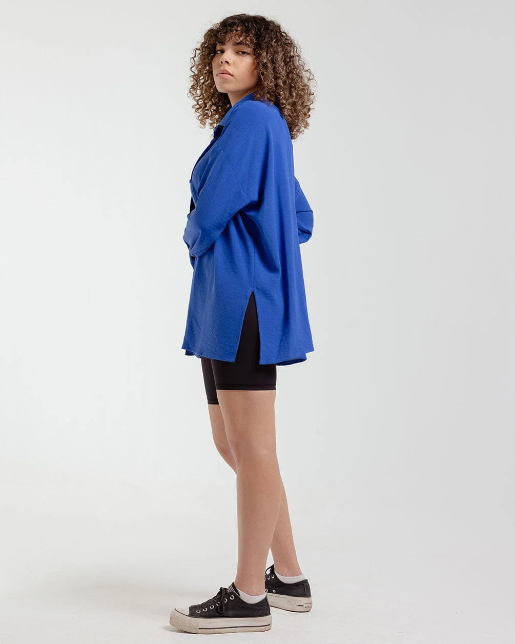 In your shoe - Blue Oversized Shirt 3