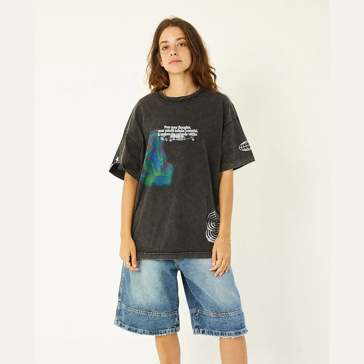Blue Washed Jorts - In your shoe - Babazzaro