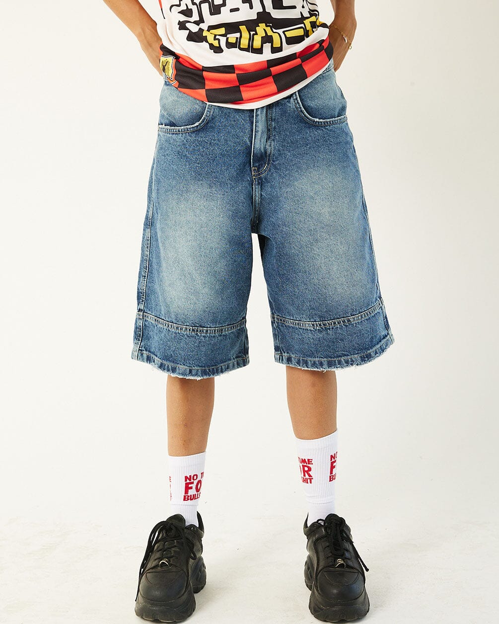 In your shoe - Blue Washed Jorts 7