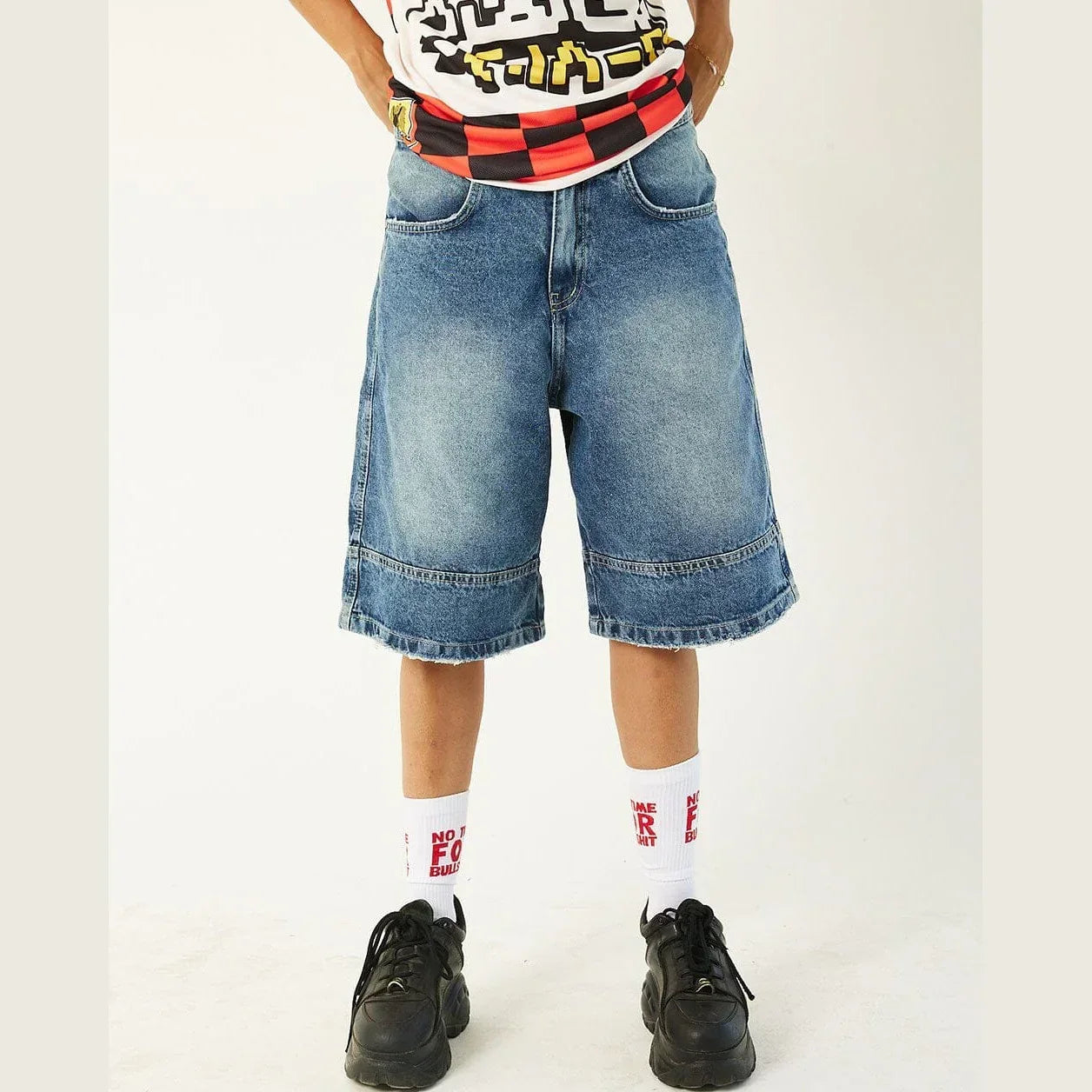 Blue Washed Jorts - In your shoe - Babazzaro