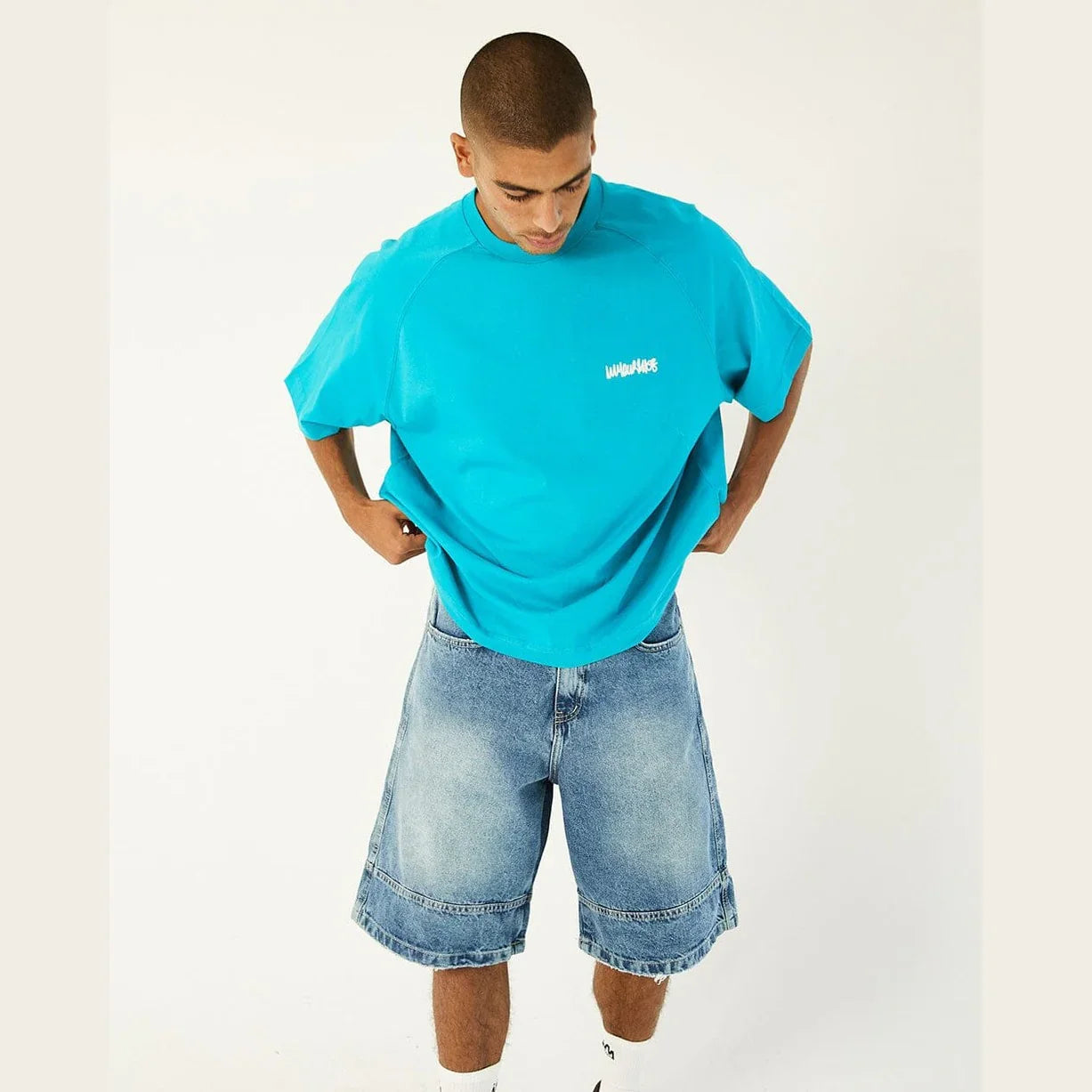 In your shoe - Blue Washed Jorts 3