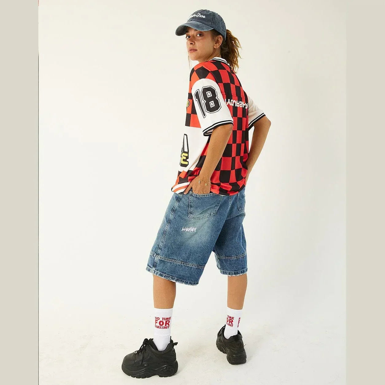 Blue Washed Jorts - In your shoe - Babazzaro