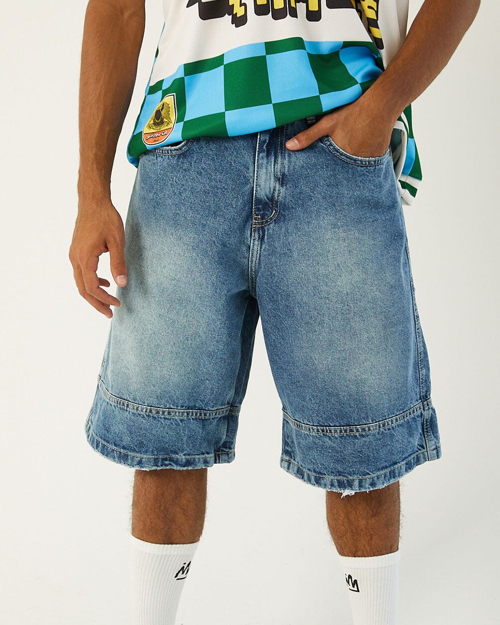 In your shoe - Blue Washed Jorts 5