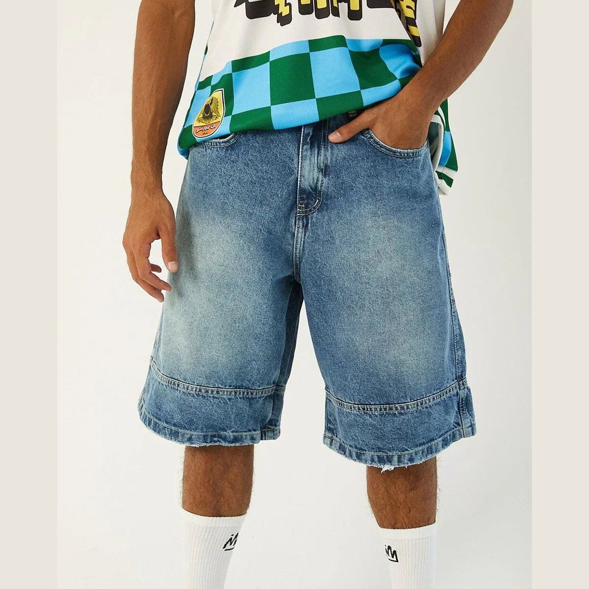 Blue Washed Jorts - In your shoe - Babazzaro