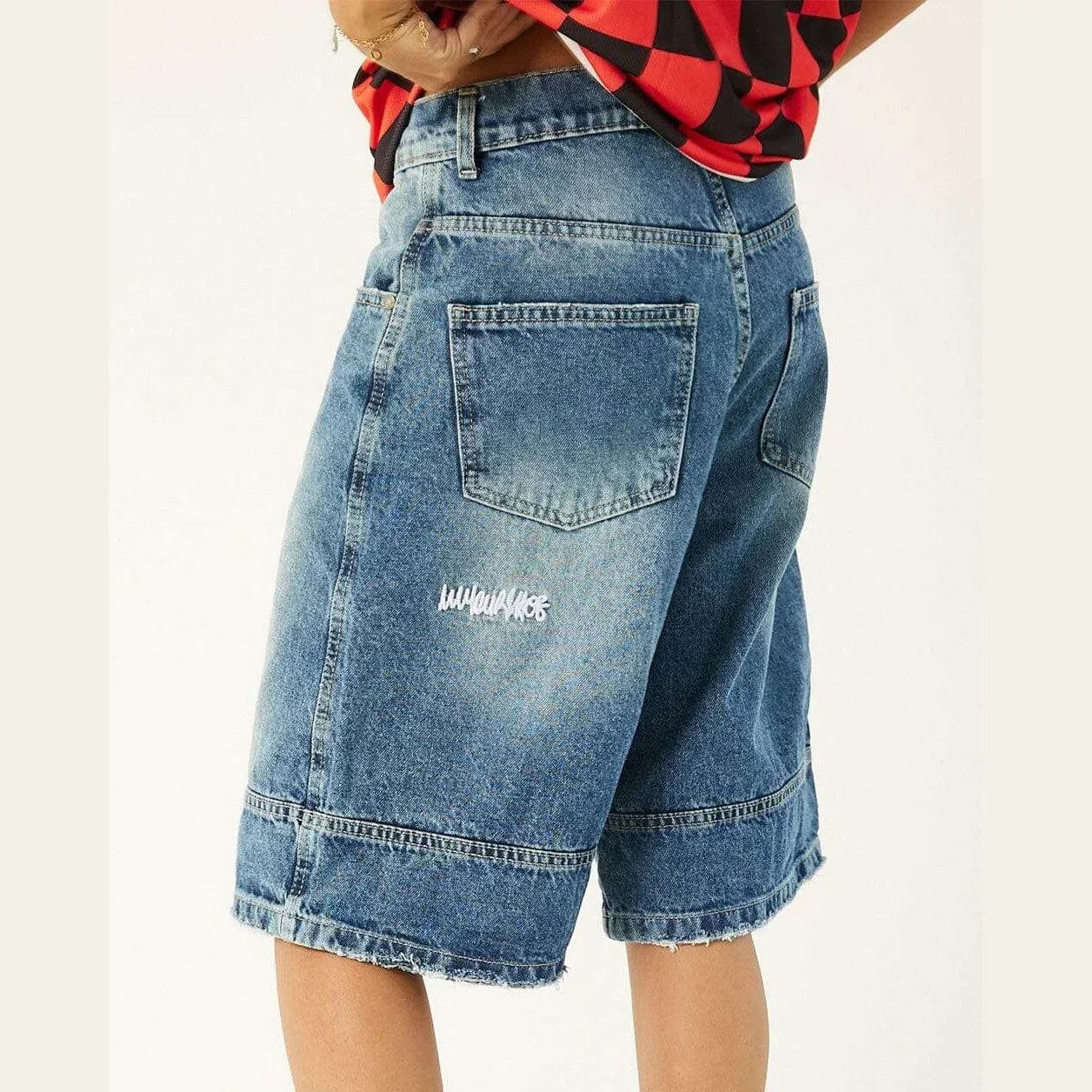 Blue Washed Jorts - In your shoe - Babazzaro