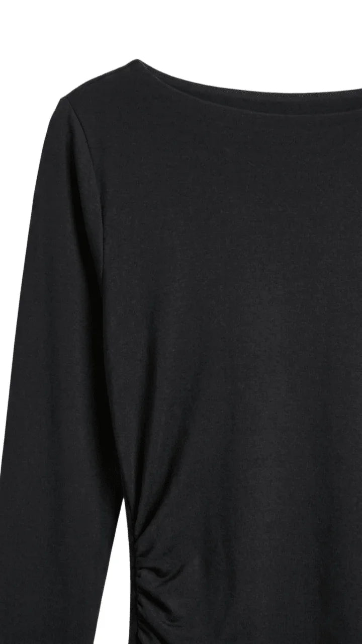 Boat Neck Slim Dress - Clue - Babazzaro