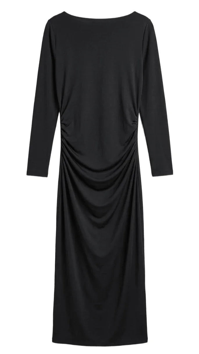 Boat Neck Slim Dress - Clue - Babazzaro