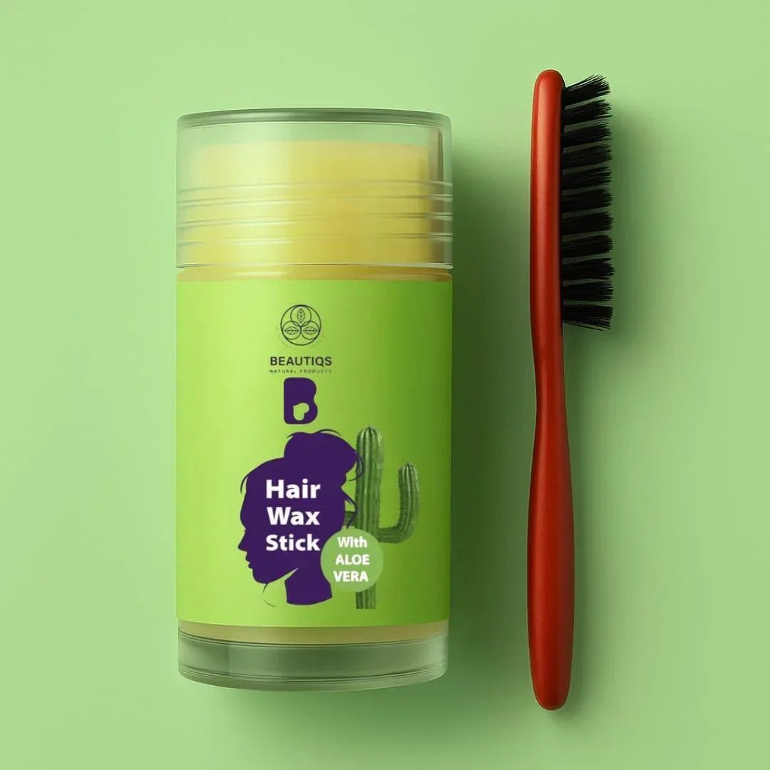 Cactus & Aloe Hair Stick with baby hair brush - Beautiqs - Babazzaro