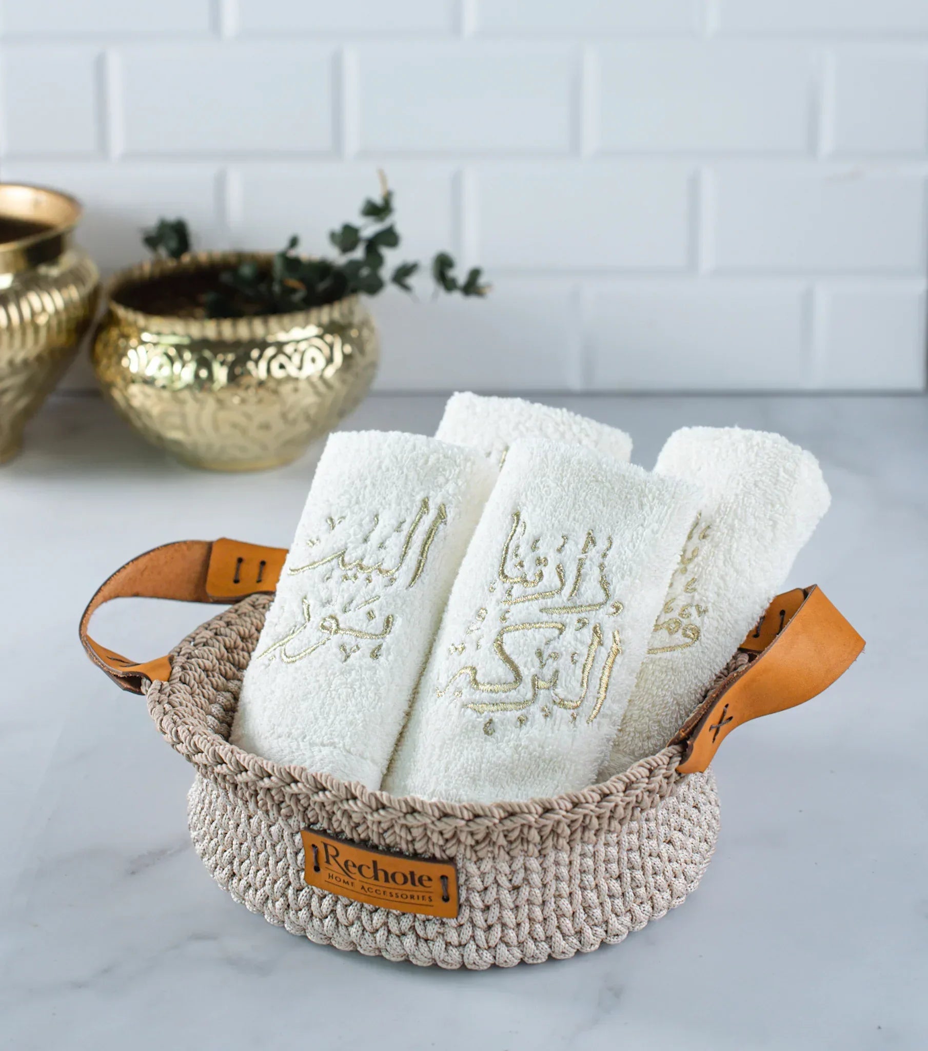 Calligraphy Guest Towels - Rechote - Babazzaro