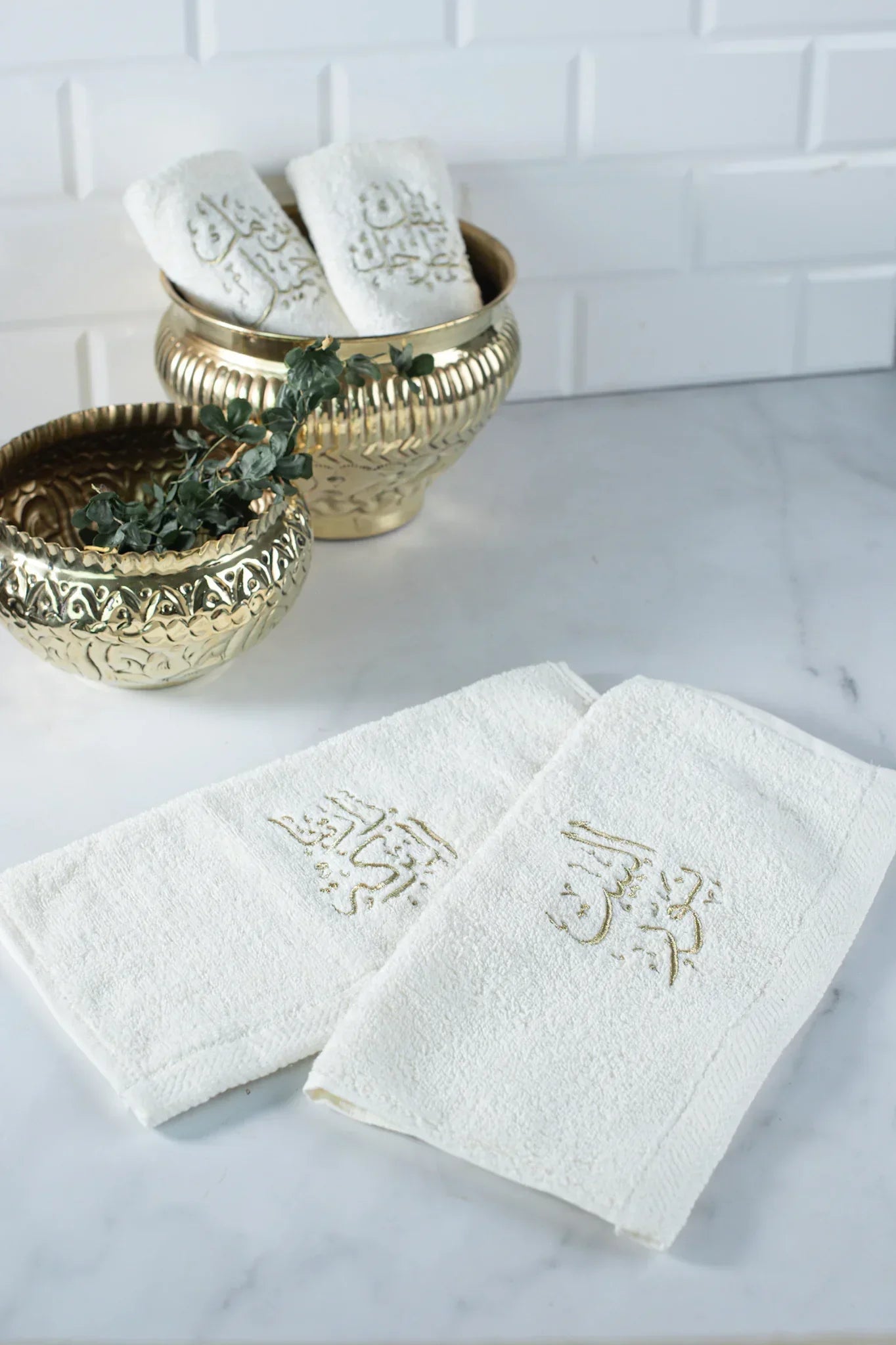 Calligraphy Guest Towels - Rechote - Babazzaro