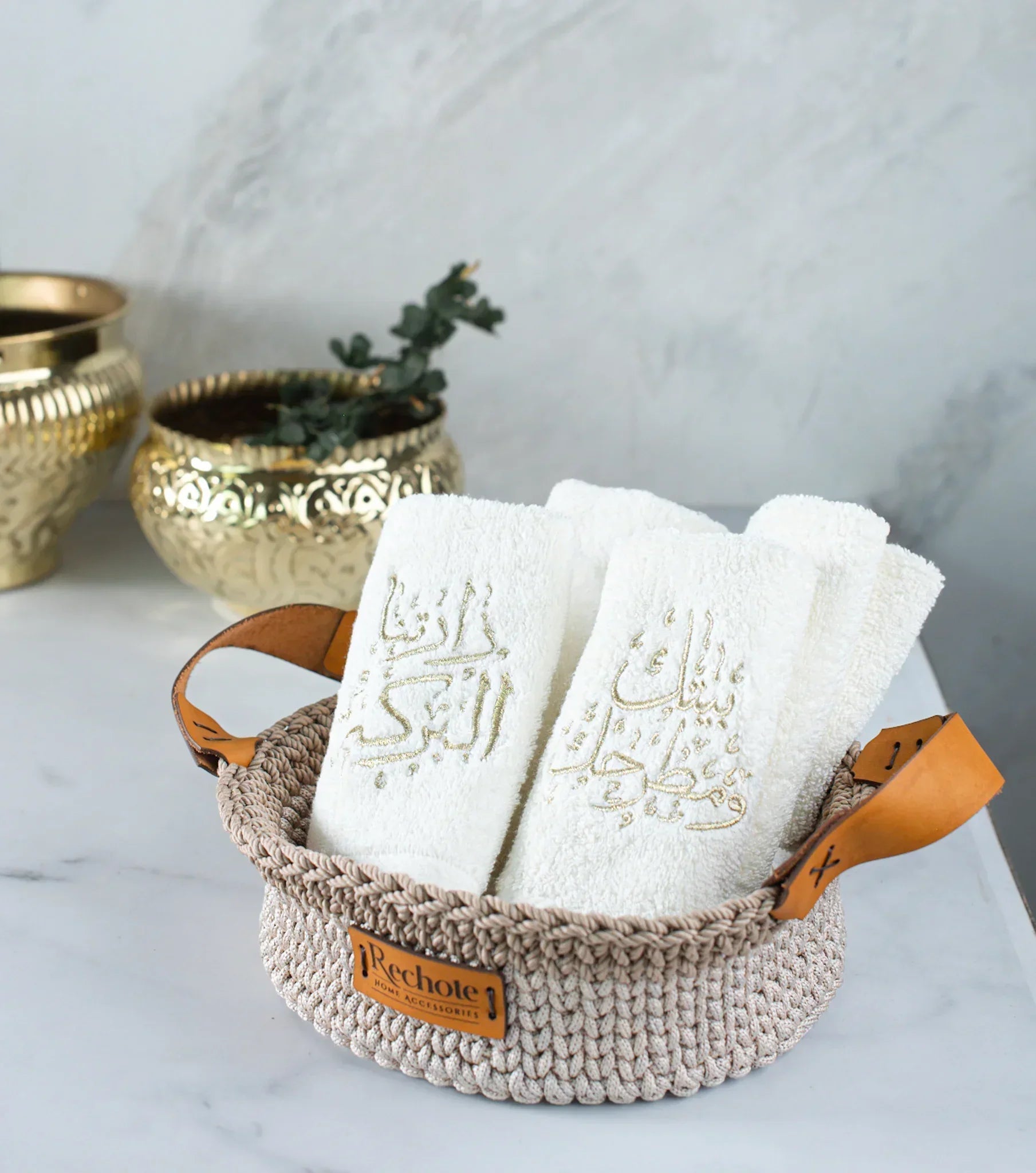 Calligraphy Guest Towels - Rechote - Babazzaro